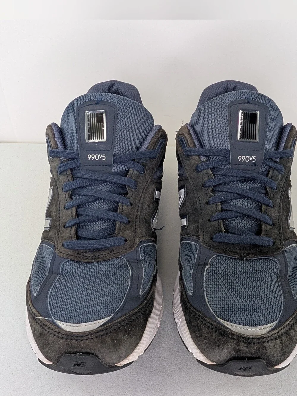 New Balance 990v5 Walking Shoes Mens Size 12 D M990NV5 Blue Gray Sneakers USA